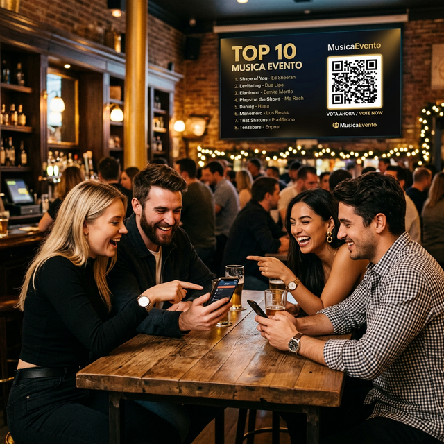 AutoDJ en funcionamiento en un local